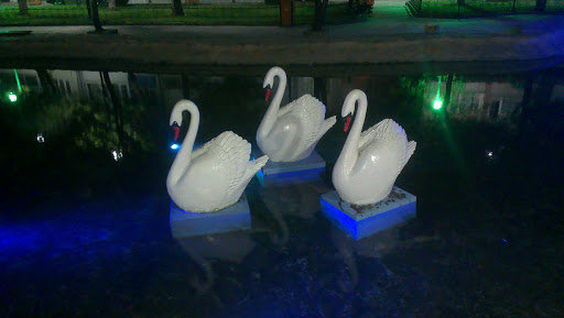 White Swans Statue