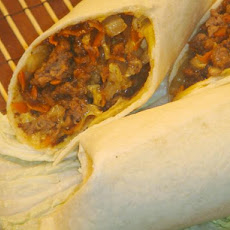 Quick Beefy Chinese Burritos