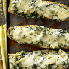 Spinach-Artichoke French Bread Pizza