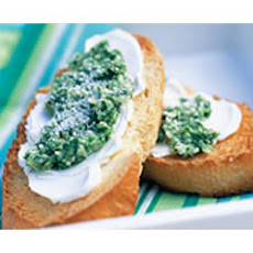 Pesto and PHILLY Light Crostini