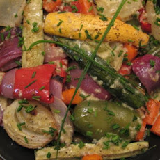 Roasted Fall Veggies With Lemon and Mustard Vinaigrette