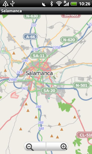 Salamanca Street Map