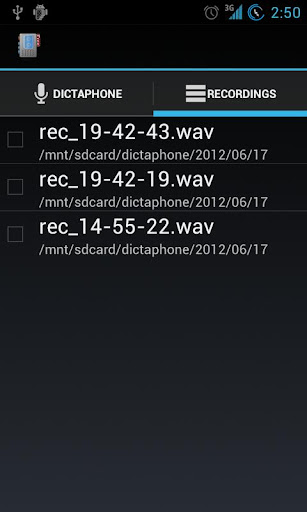 dictaphone for android screenshot