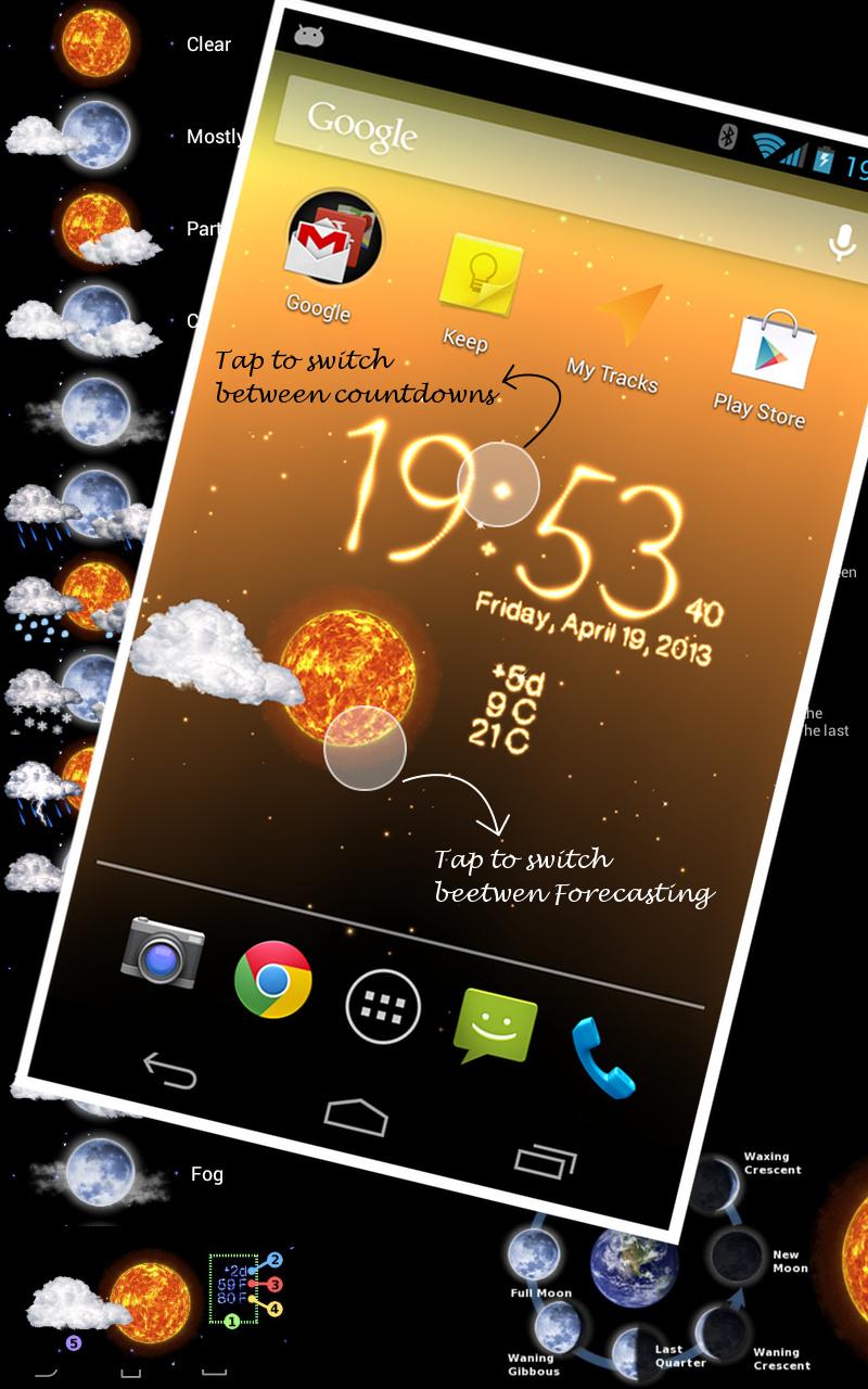 Android application Weather Live Wallpaper screenshort