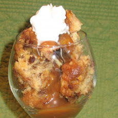 Panettone Bread Pudding W/ Brandy Caramel Sauce