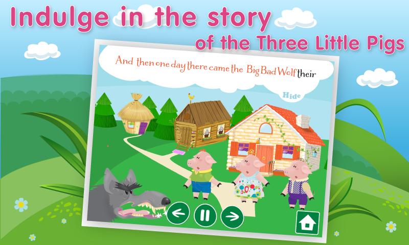 Android application Three Little Pigs Lite screenshort