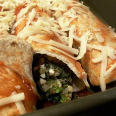 Spinach and Broccoli Enchiladas