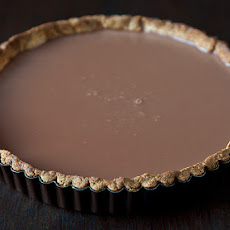 Milk Chocolate Nutmeg Tart with Hazelnut Crust