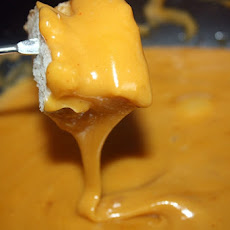 Halloween Cheddar Fondue (for the adults)
