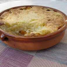 Baked Rice Pudding With Peaches