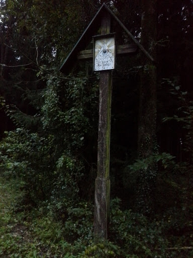 Old Road Mark In The Forrest