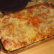 Baked Mostaccioli Florentine