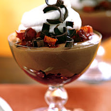 Milk Chocolate Mousse with Cranberry and Candied-Orange Chutney