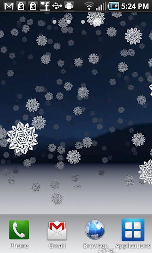 Snowy Night 3D Wallpaper Free