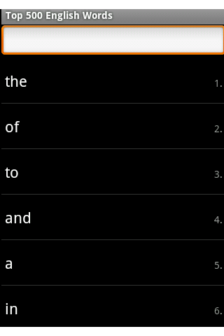 Top 500 English Words