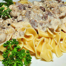 Burgundy Beef Stroganoff