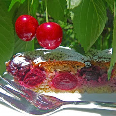 Italian Old Fashioned Cherries Cake or Dolce Di Ciliegie