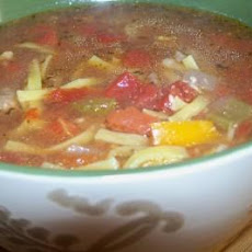 Hearty Steak Soup With Noodles