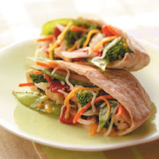 Veggie Chicken Pitas Recipe
