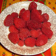 Red Raspberry Shortcakes (on Spicy Provençal biscuits)