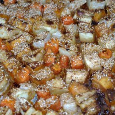 Sesame Roasted Root Vegetables