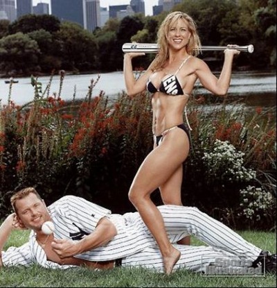 Picture of Roger Clemens and Wife Debbie Clemens for Sports Illustrated Swimsuit Photo