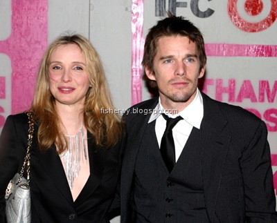 Picture of Ethan Hawke and Julie Delpy attending IFP Gotham Awards Dec 2004. Ethan Hawke Wed Pregnant Ryan Shawhughes in June, 2008