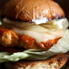 “Buffalo wing” turkey burgers