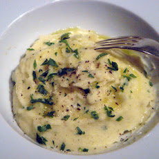 Roasted Turnip and Celery with Garlic and Rosemary Infused Potato Mash