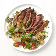 Skirt Steak With Arugula Salad