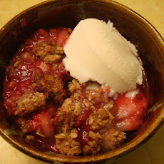 Raspberry & Pear Crisp