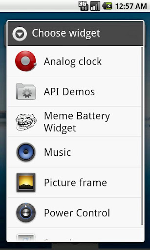 Meme Battery Indicator Widget