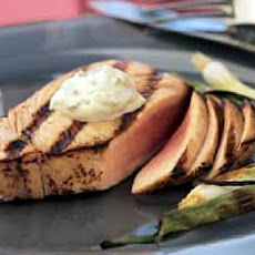 Seared Tuna Steaks with Wasabi-Green Onion Mayonnaise