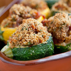 Provencal-Style Stuffed Zucchini