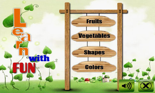 Fruit veg shape color for kids