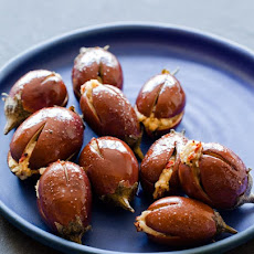 Roasted and Stuffed Baby Eggplants