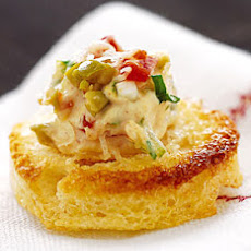 Spanish Olive and Cream Cheese Canapes