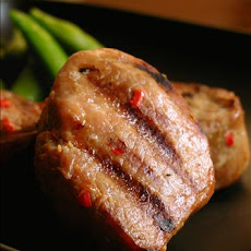 Grilled Pork Tenderloin Marinated in Spicy Soy Sauce