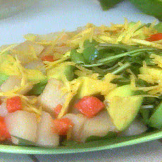Watercress, Chayote, Papaya, and Avocado Salad