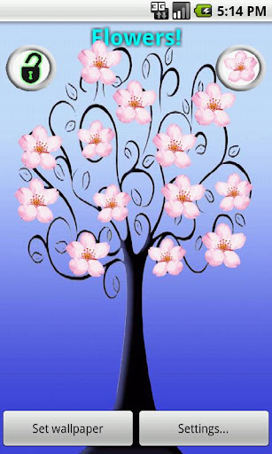 【免費個人化App】Flower Stickers Live Wallpaper-APP點子