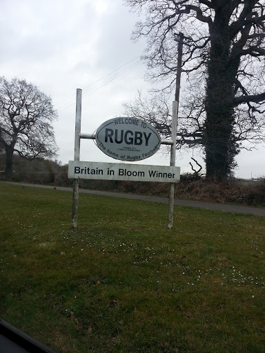 Rugby Town Sign