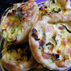 Mini Bacon & Zucchini Pies