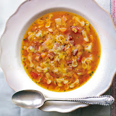 Pasta Soup with Potatoes, Pancetta and Leeks Recipe