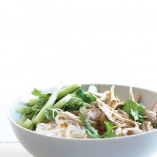 Asian Noodle Salad with Chicken and Cilantro