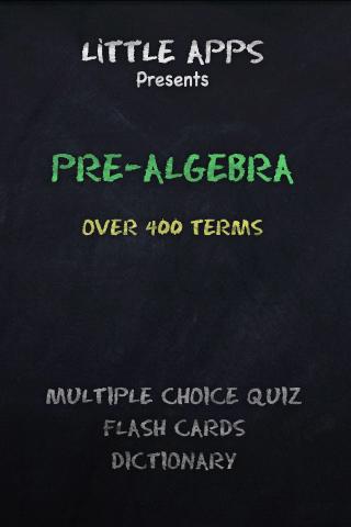 400+ PRE-ALGEBRA Terms Quiz