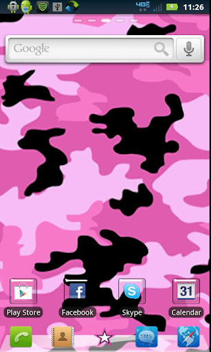 Army Girl Camouflage Theme