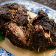 Slow Roasted Pork Shoulder with Savory Apple Gravy