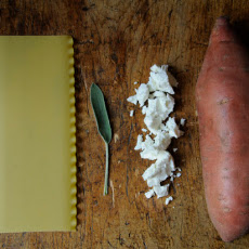Sweet Potato, Goat Cheese and Sage Pasta Pileup