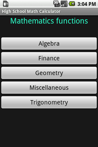 High School Math Calculator