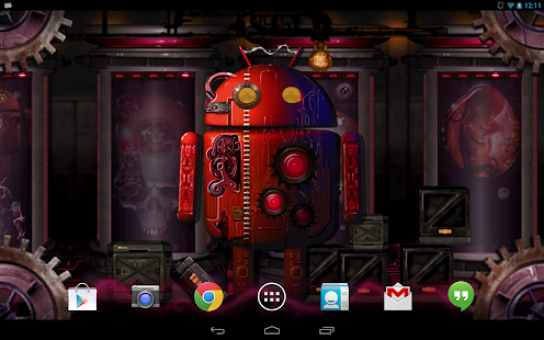   Steampunk Droid Fear Lab LWP- screenshot thumbnail   